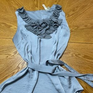 Silver ( gray) top large by Adiva. EUC